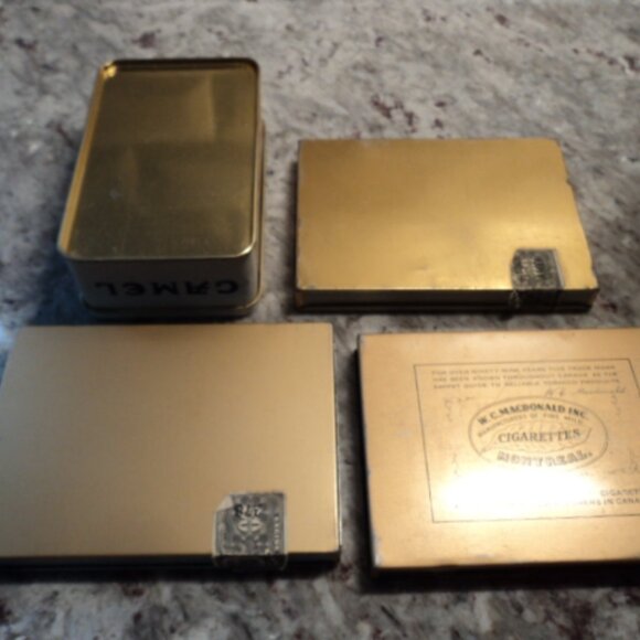 vintage cigarette/tobacco tins~ lot of 4 - Picture 6 of 13